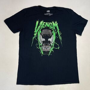 Marvel Venom Graphic T-shirt Men Large Black Short Sleeve